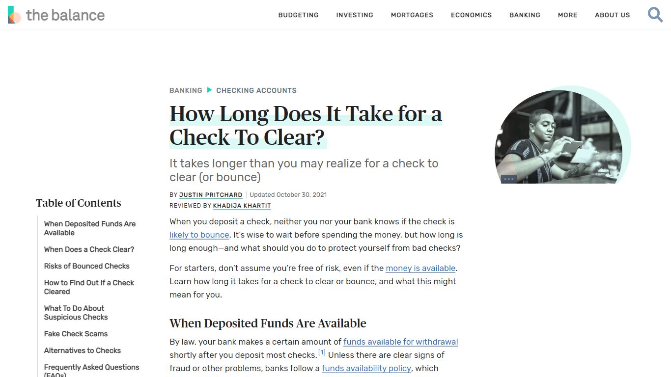 How Long Does It Take for a Check To Clear? - The Balance