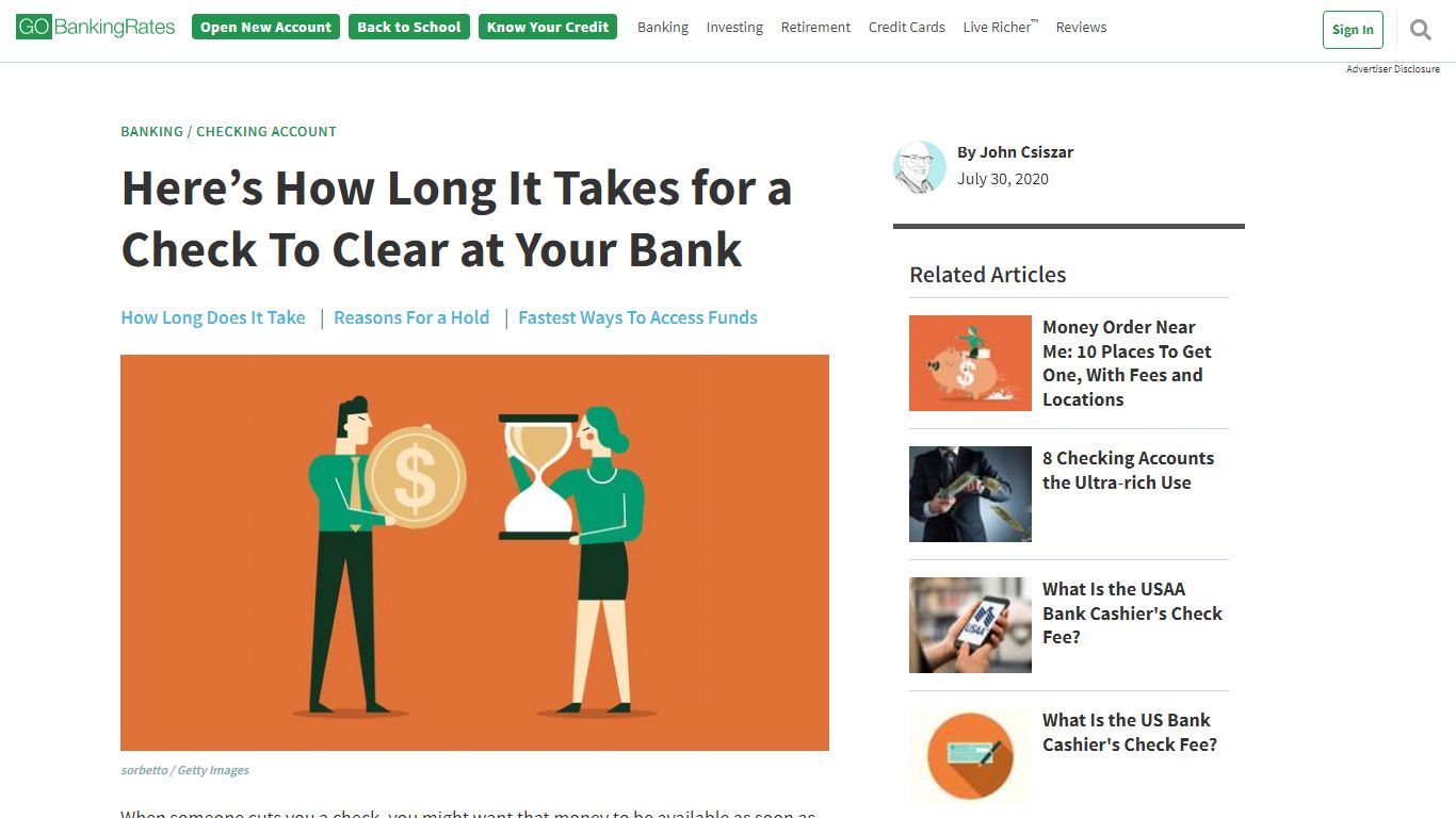 How Long Does It Take for a Check To Clear/Deposit? - GOBankingRates