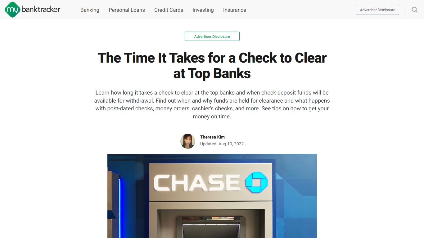 How Long It Takes a Check to Clear at Top Banks Compared - MyBankTracker