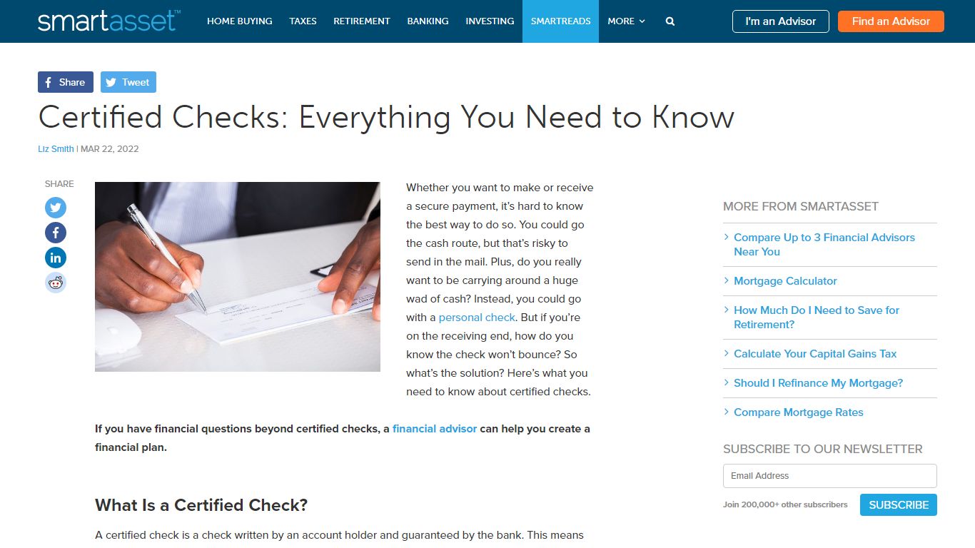 Certified Checks: Everything You Need to Know - SmartAsset